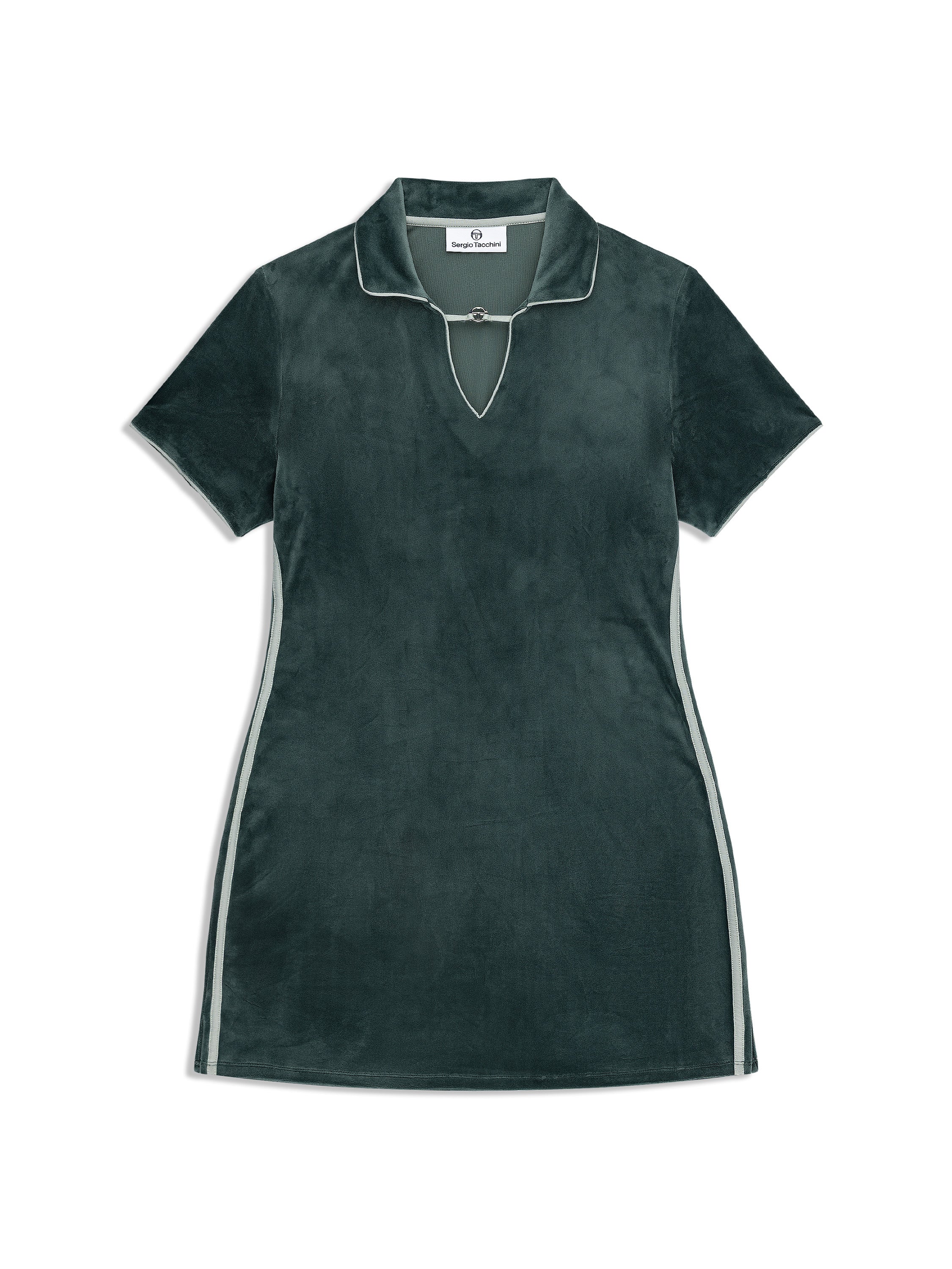 Lina Velour Dress- Green Gables