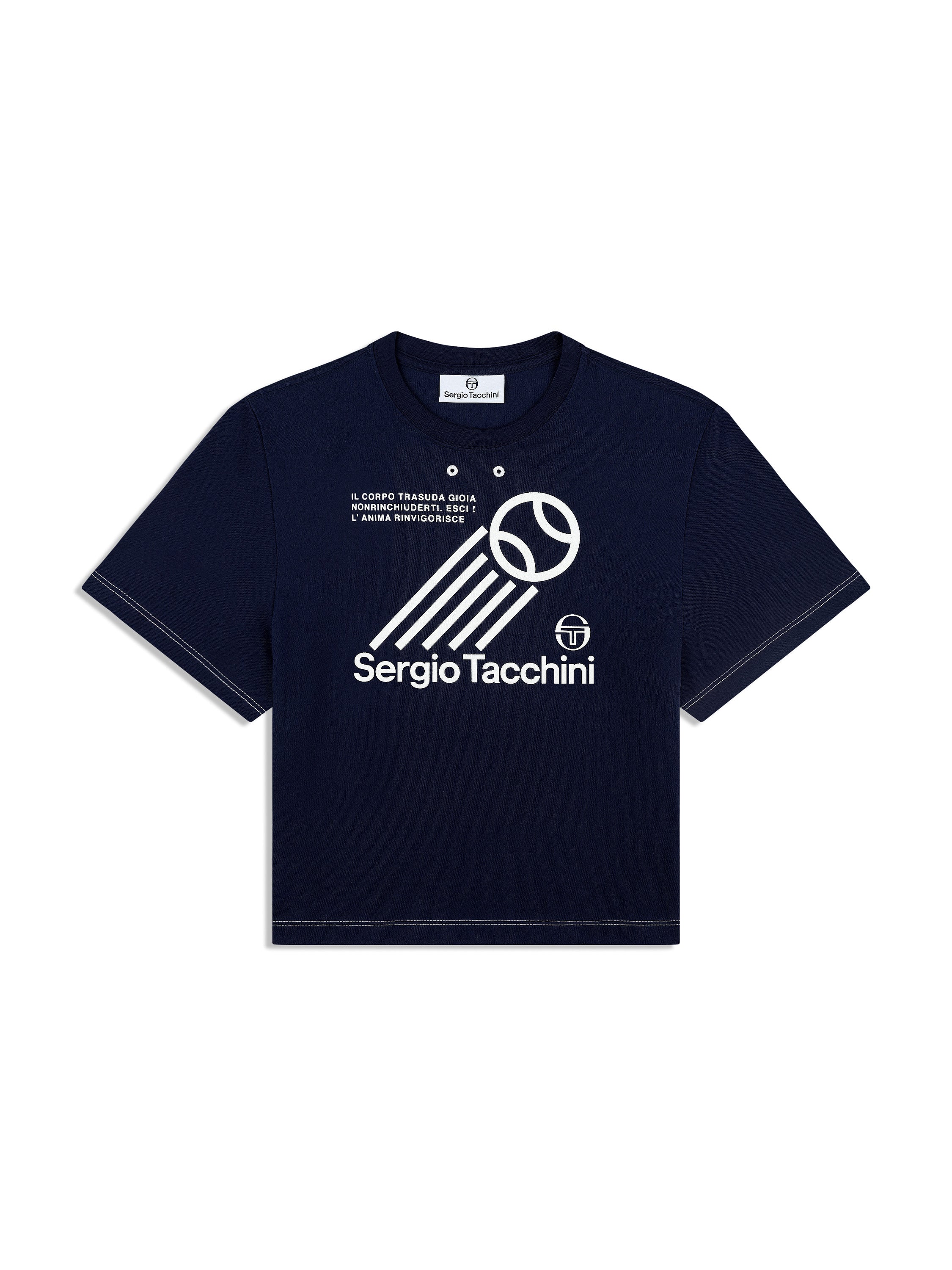 Nera Boxy Tee- Maritime Blue