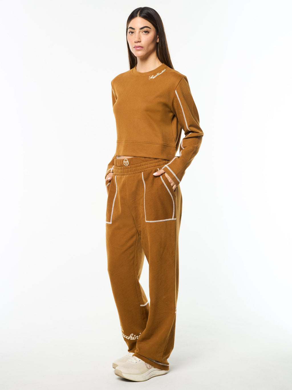 Greta Crewneck- Bronze Brown